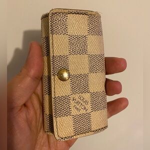 Louis Vuitton Beige and Brown Checkered Key Holder